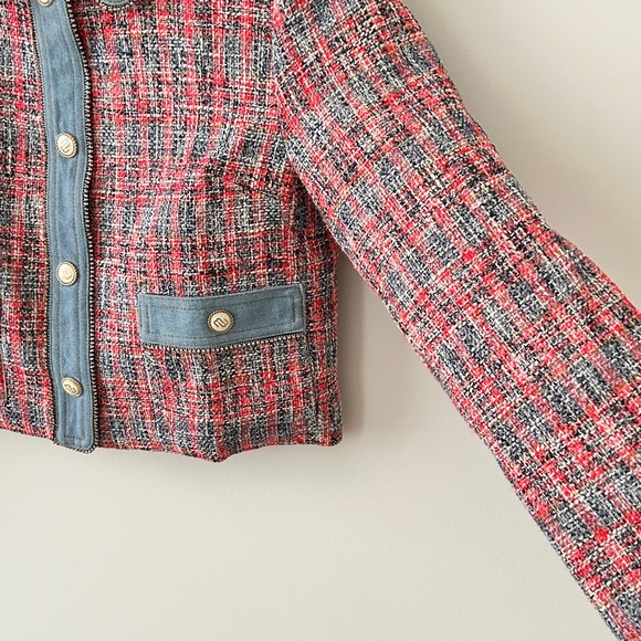 Maje Venise Tweed Cropped Jacket - Picture 4 of 16